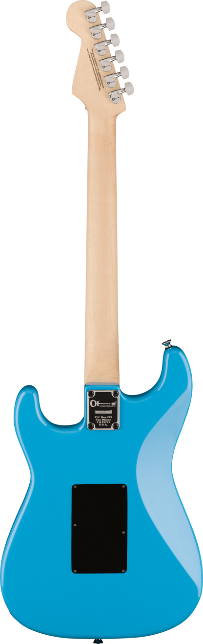 Back of Charvel Pro-Mod So-Cal Style 1 HH FR M Maple Fingerboard Infinity Blue.
