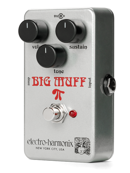 Top angle of EHX Electro-Harmonix Ram's Head Big Muff Pi Fuzz.