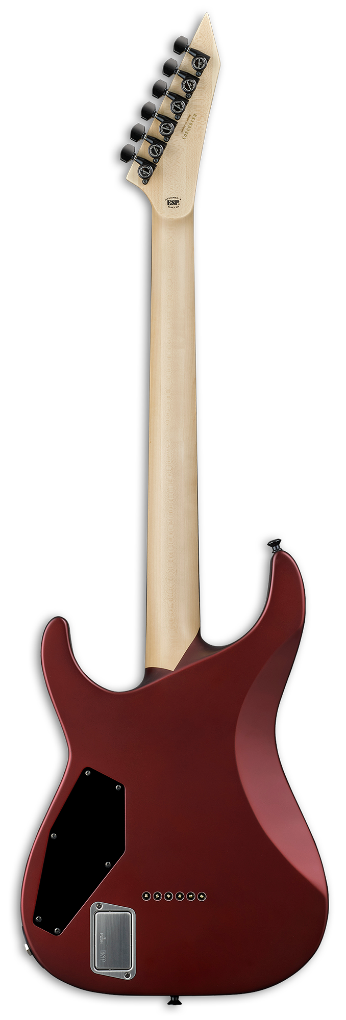 ESP E-II M-I Thru NT Deep Candy Apple Red Satin w/case