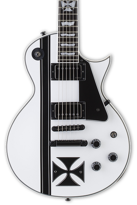 ESP LTD James Hetfield Iron Cross Snow White w/case – Tone Shop