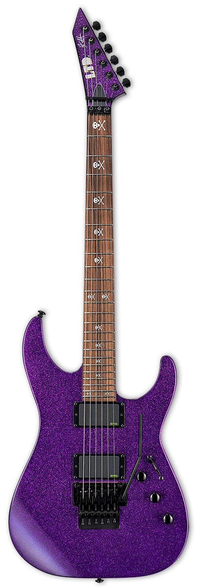 ESP LTD Kirk Hammett KH-602 Purple Sparkle w/case