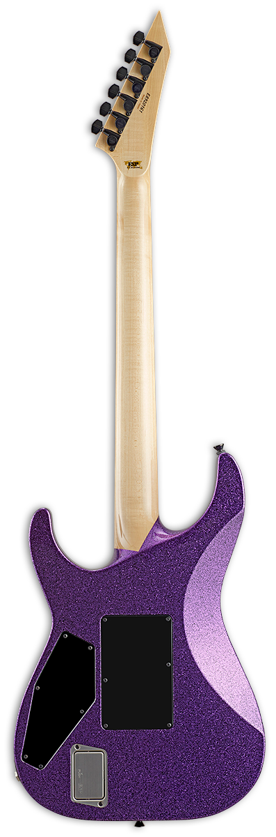 Back of ESP Custom Shop KH-2 Kirk Hammett Signature Purple Sparkle.