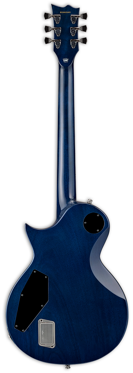 ESP E-II Eclipse Burl Blue Natural Fade w/case