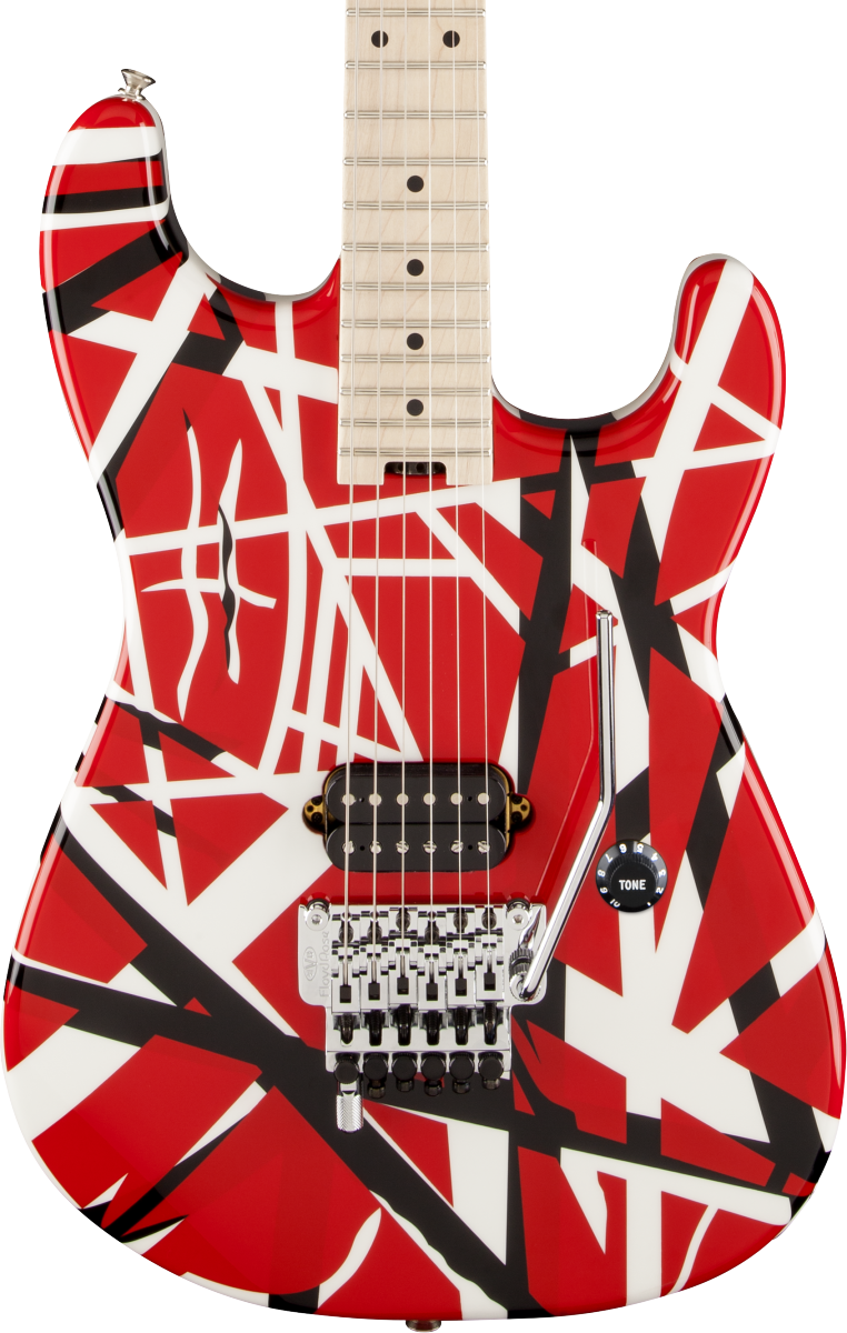 Shop　Tone　EVH　Red　–　Stripes　Striped　w/Black　Series　Guitars