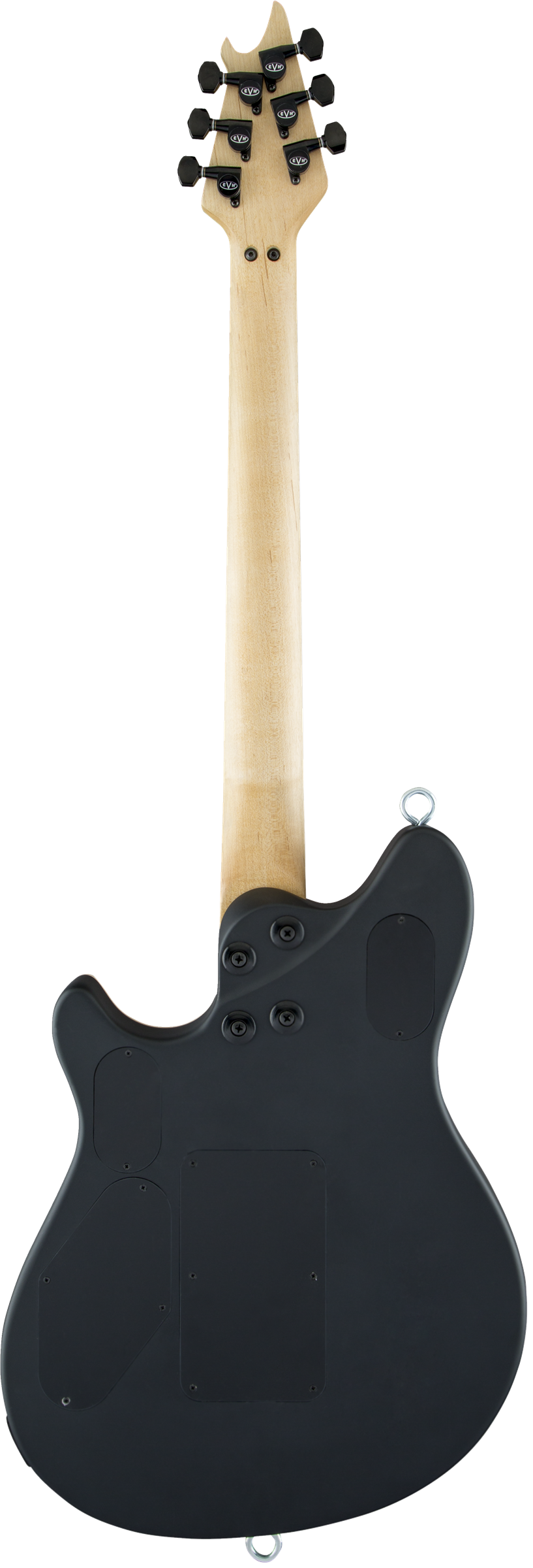 Back of EVH Wolfgang USA Edward Van Halen Signature Stealth.