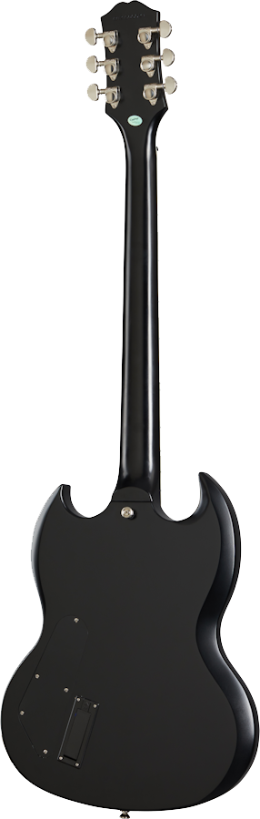 Back of Epiphone SG Prophecy Black Aged Gloss.