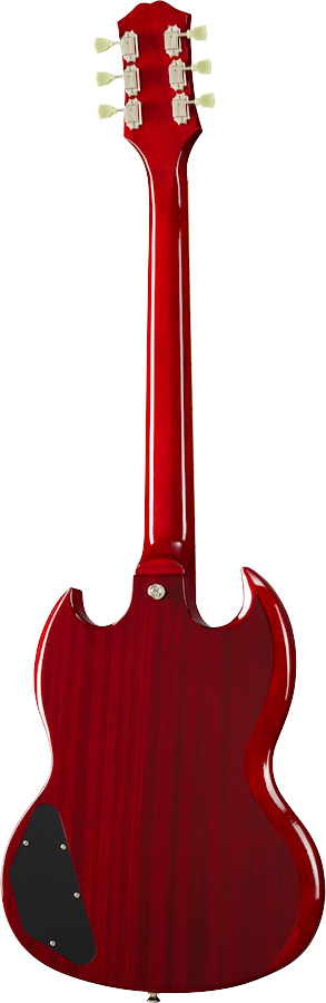 Back of Epiphone SG Standard Cherry.