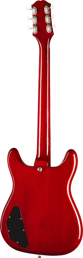 Back of Epiphone Wilshire P-90s Cherry.