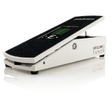 Front right angle of Ernie Ball VPJR Tuner/Volume Pedal White.