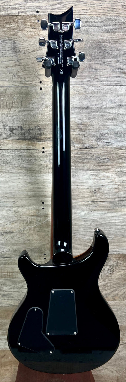 Back of PRS Paul Reed Smith SE Custom 24 Floyd Charcoal Burst.