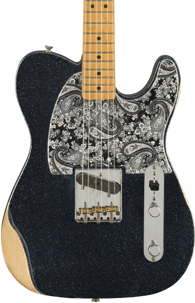 Fender Brad Paisley Esquire Tele Black Sparkle w bag