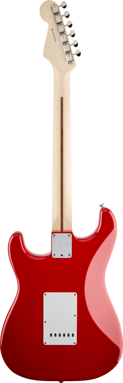 Back of Fender Eric Clapton Stratocaster MP Torino Red.