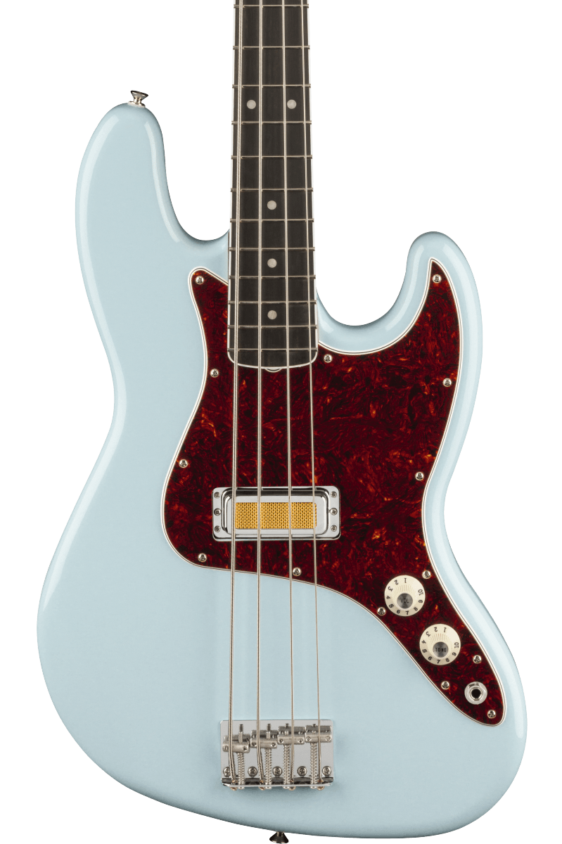 Open Box Fender Gold Foil Jazz Bass Sonic Blue w bag Tone Shop