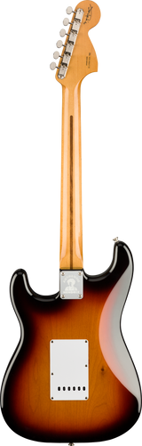 Back of Fender Jimi Hendrix Stratocaster Maple Fingerboard 3-Color Sunburst.