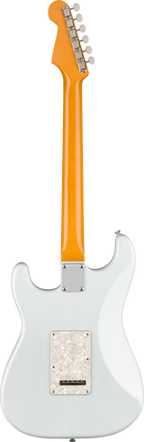 Back of Fender Kenny Wayne Shepherd Stratocaster RW Transparent Faded Sonic Blue.