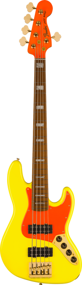 Fender MonoNeon Jazz Bass V MP Neon Yellow w/bag