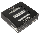 Front right angle of Fender Custom Shop Fat ’50s Stratocaster Pickups in packaging.