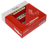Front of Fender Eric Johnson Strat Pickup Set packaging.