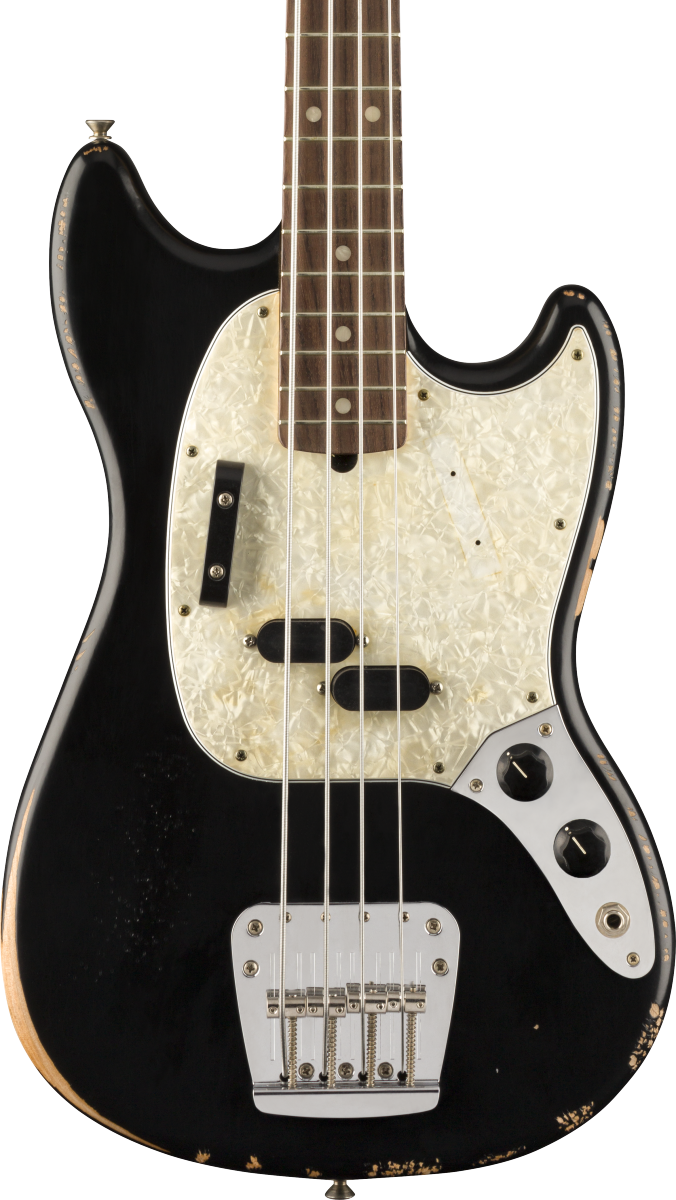 Fender JMJ Road Worn Mustang Bass Black – Tone Shop Guitars