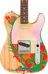Front of Fender Jimmy Page Telecaster "Dragon" RW Natural.