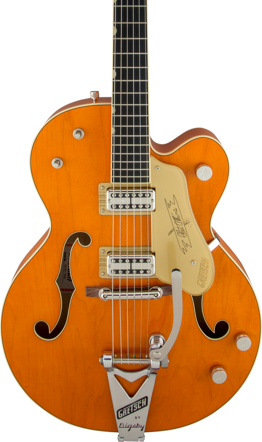 Gretsch G6120T-59 Vintage Select Edition 59 Chet Atkins Hollow Body w/Bigsby TV Jones Vintage Orange Stain Lacquer w/case