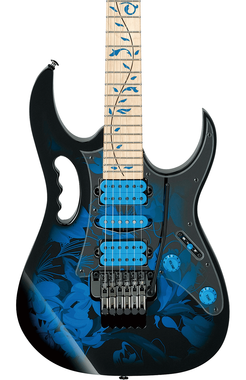Ibanez JEM77PBFP Steve Vai Sig Blue Floral Pattern w/bag – Tone Ibanez JEM77PBFP Steve Vai Sig Blue Floral Pattern w/bag – Tone