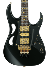 Front of Ibanez PIA3761 Steve Vai Signature Onyx Black.