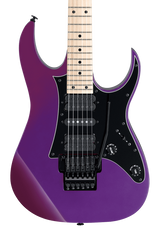 Front of Ibanez RG550 Genesis Collection Purple Neon.