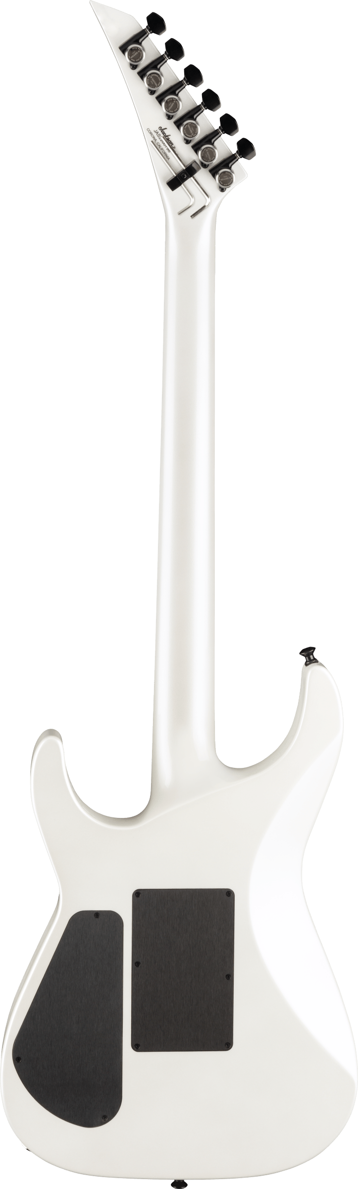 Back of Jackson American Series Soloist SL3 Platinum Pearl.