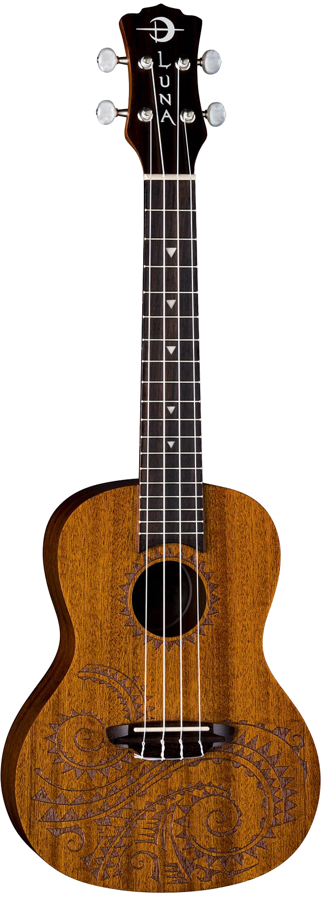 Luna Uke Tattoo Mahogany Concert w/bag
