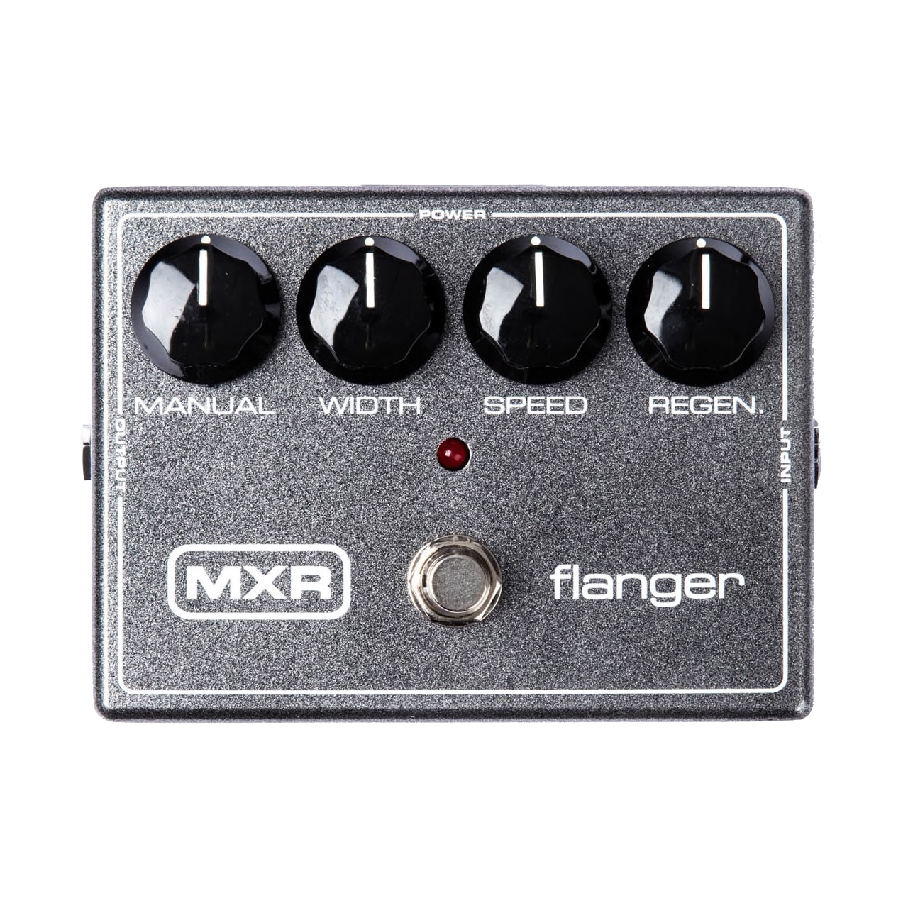 Top down of MXR M117R Flanger.