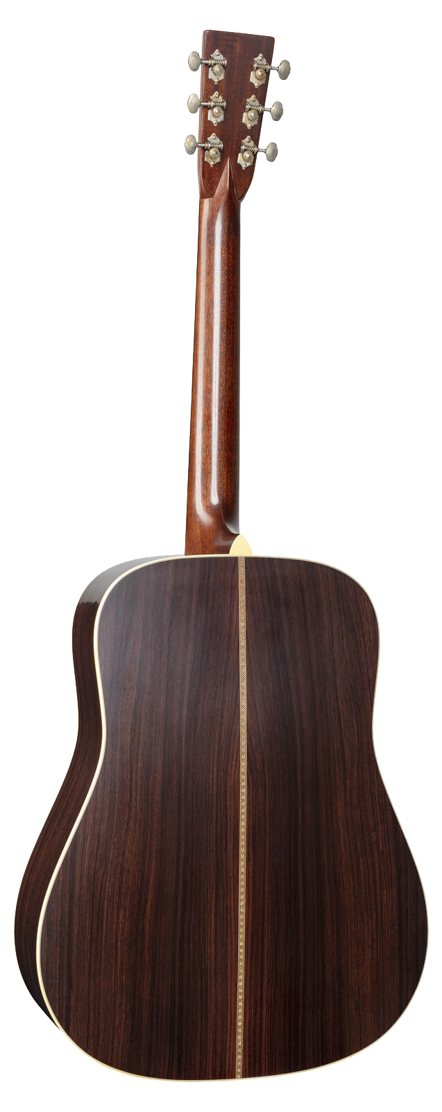 Back of Martin Custom Shop D-28 Authentic 1937 Vintage Low Gloss w/Ambertone Burst w/Stage 1 Aging.