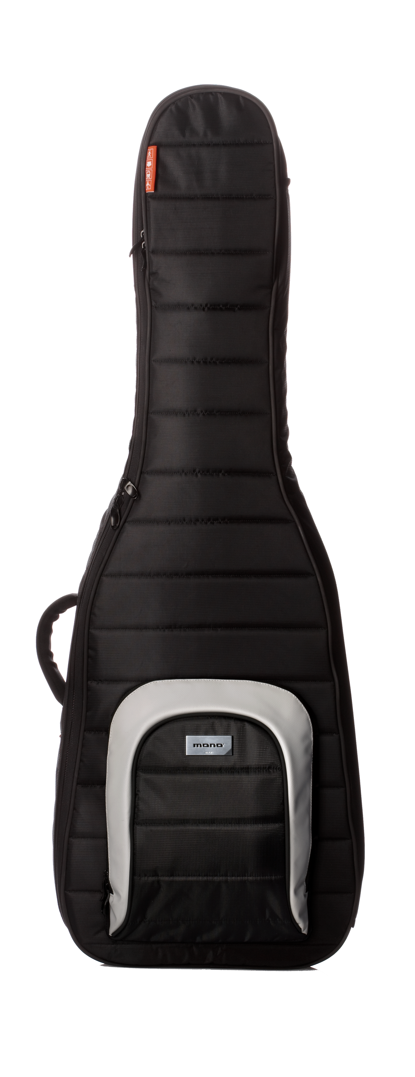 Front of Mono M80-2B-BLK Classic Dual Bass Guitar Case Black.