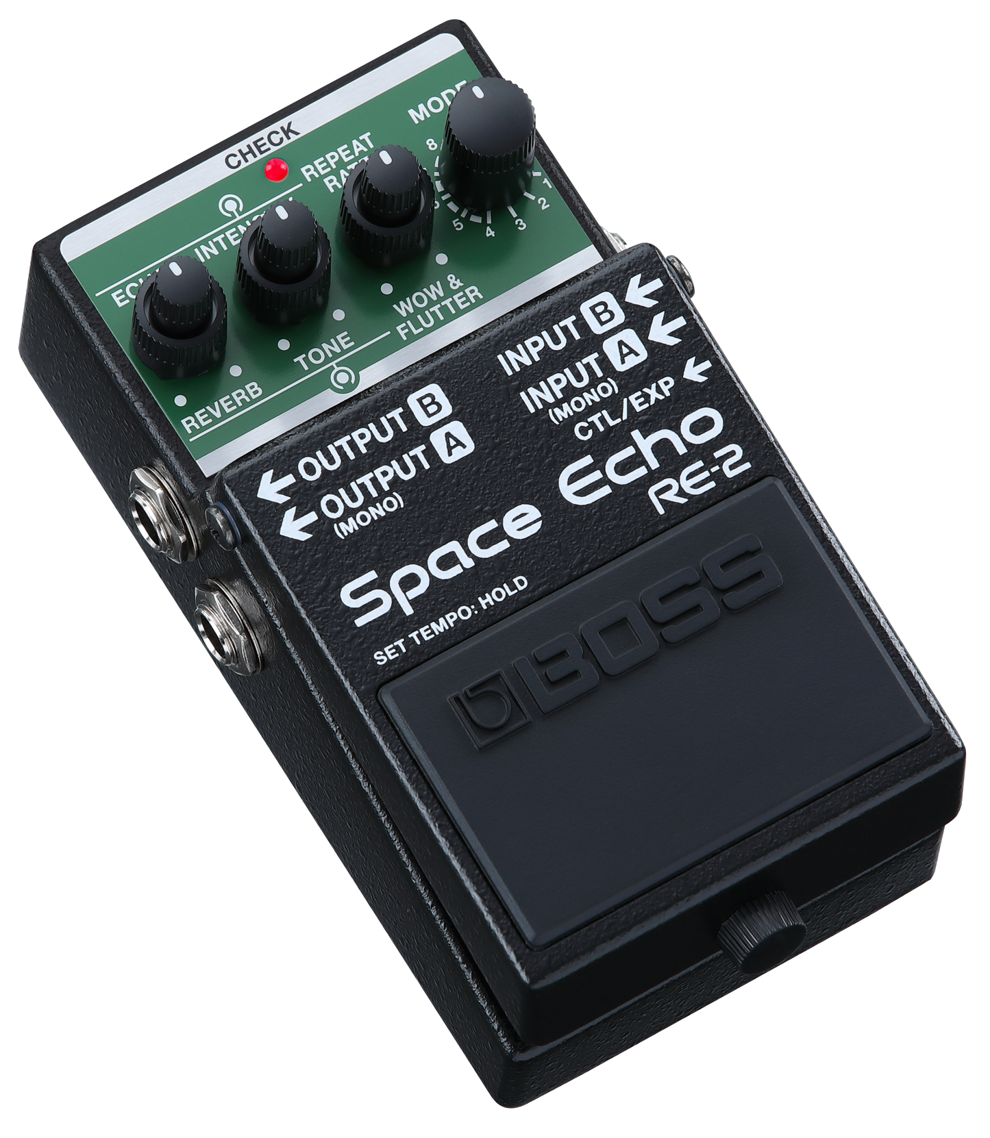 Front left angle of Boss RE-2 Space Echo.