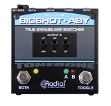 Top down of Radial TONEBONE BIGSHOT ABY w/LEDs.
