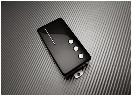 Top down of Railhammer NU-NK-bk Nuevo 90 Humcutter Neck Pickup Black.