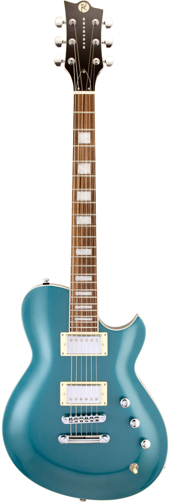 Full frontal of Reverend Roundhouse Deep Sea Blue.