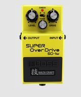 Top down of Boss SD-1W Super Overdrive Waza Craft Special Edition.