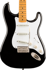 Front of Squier Classic Vibe '50s Stratocaster Maple Fingerboard Black.
