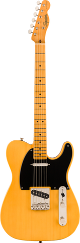 Full frontal of Squier Classic Vibe '50s Telecaster Maple Fingerboard Butterscotch Blonde.