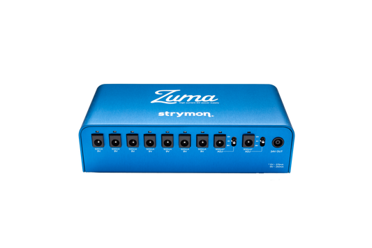 Strymon Zuma High Current Power Supply in blue Tone Shop Guitars Dallas Texas