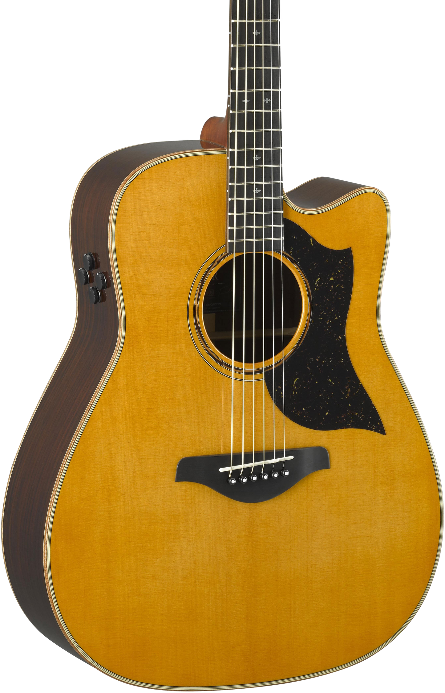 Front of Yamaha A5R Vintage Natural.