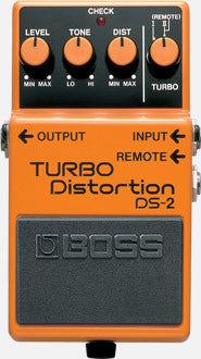 Top down of Boss DS-2 Turbo Distortion.
