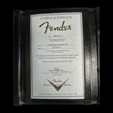 Fender Custom Shop Limited Edition '68 Strat Journeyman Relic Aged Ocean Turquoise Certificate of Authenticity.