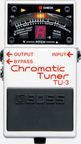 Top down of Boss TU-3 Chromatic Tuner.