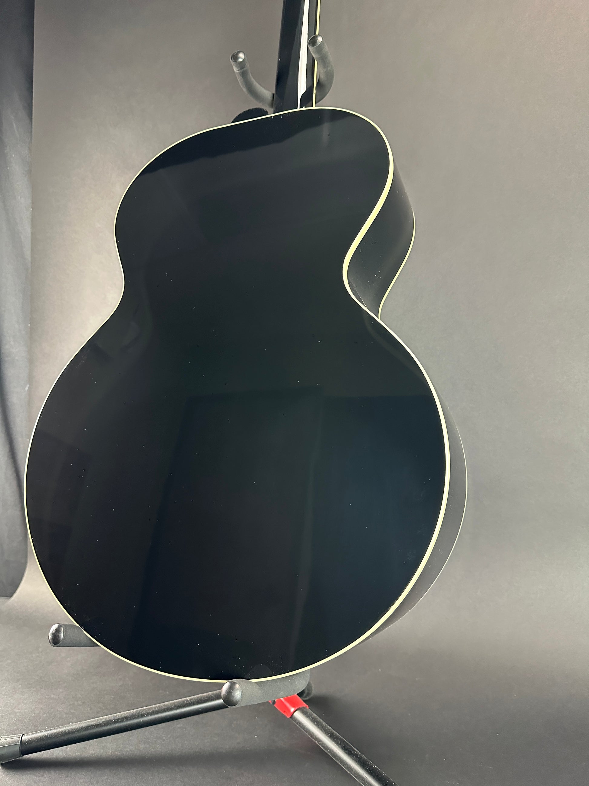 Back angle of Used 2024 Gibson Everly Brothers J-180 Ebony.