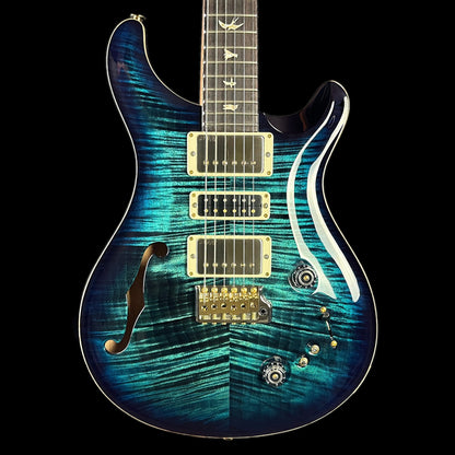 Front of body of PRS Paul Reed Smith Special Semi-Hollow Cobalt Blue 10 Top.