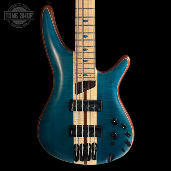 Front of Used Ibanez SR1420B Caribean Green Low Gloss 4 String Bass TSS7007.