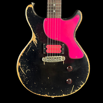 Front of body of Rock N Roll Relics Thunders DC Black w/Pink.