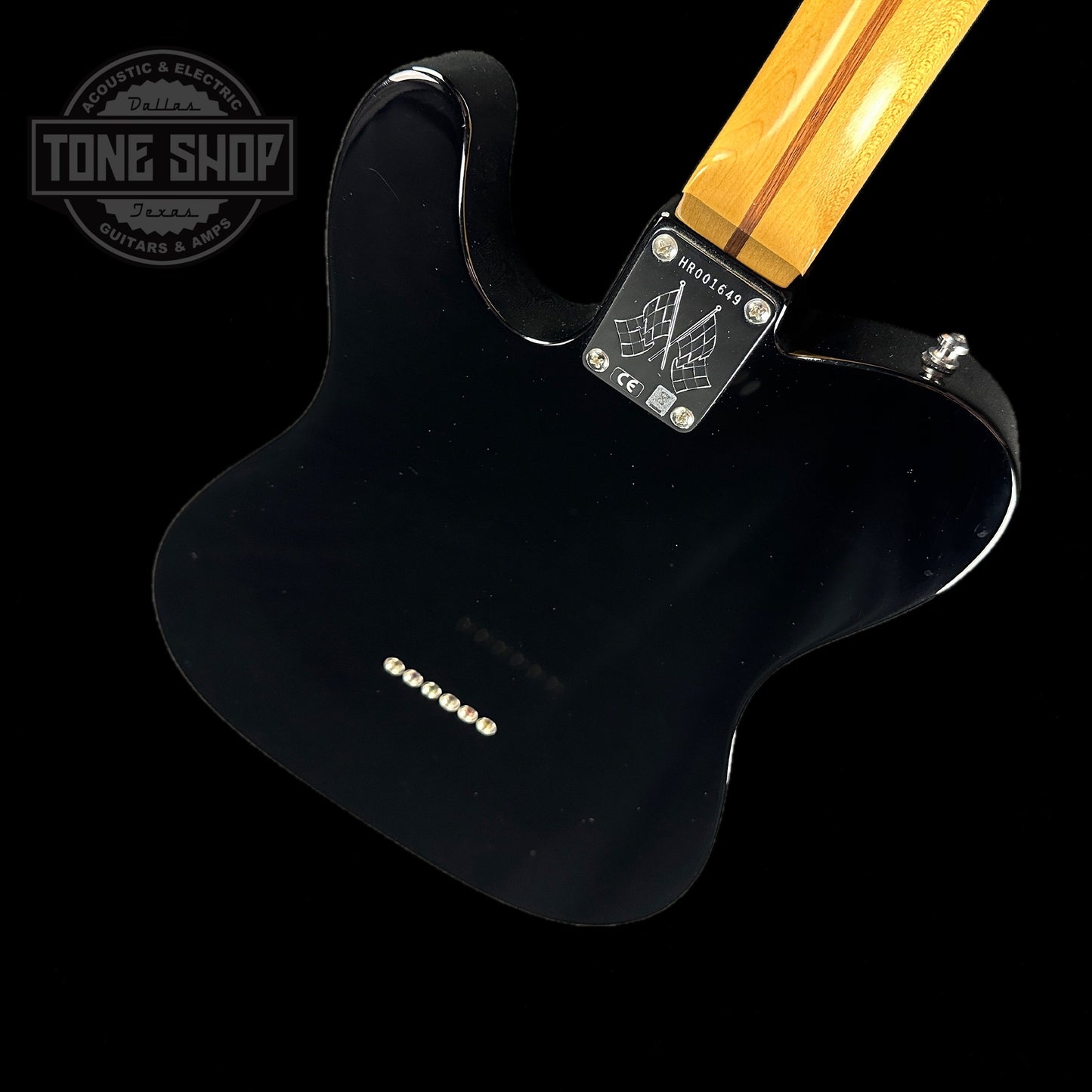 Back angle of Used Fender Vintage Hot Rod '50s Telecaster Black.